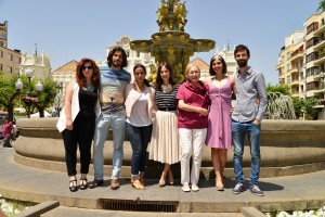El equipo de La Novia tras la presentación del rodaje en Huesca (Jorge Dueso)