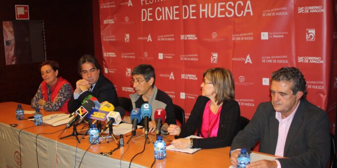 Teruca Moreno, Humberto Vadillo, Jesús Bosque, Elisa Sanjuán y Manolo Pérez durante la presentación de la 42 edición