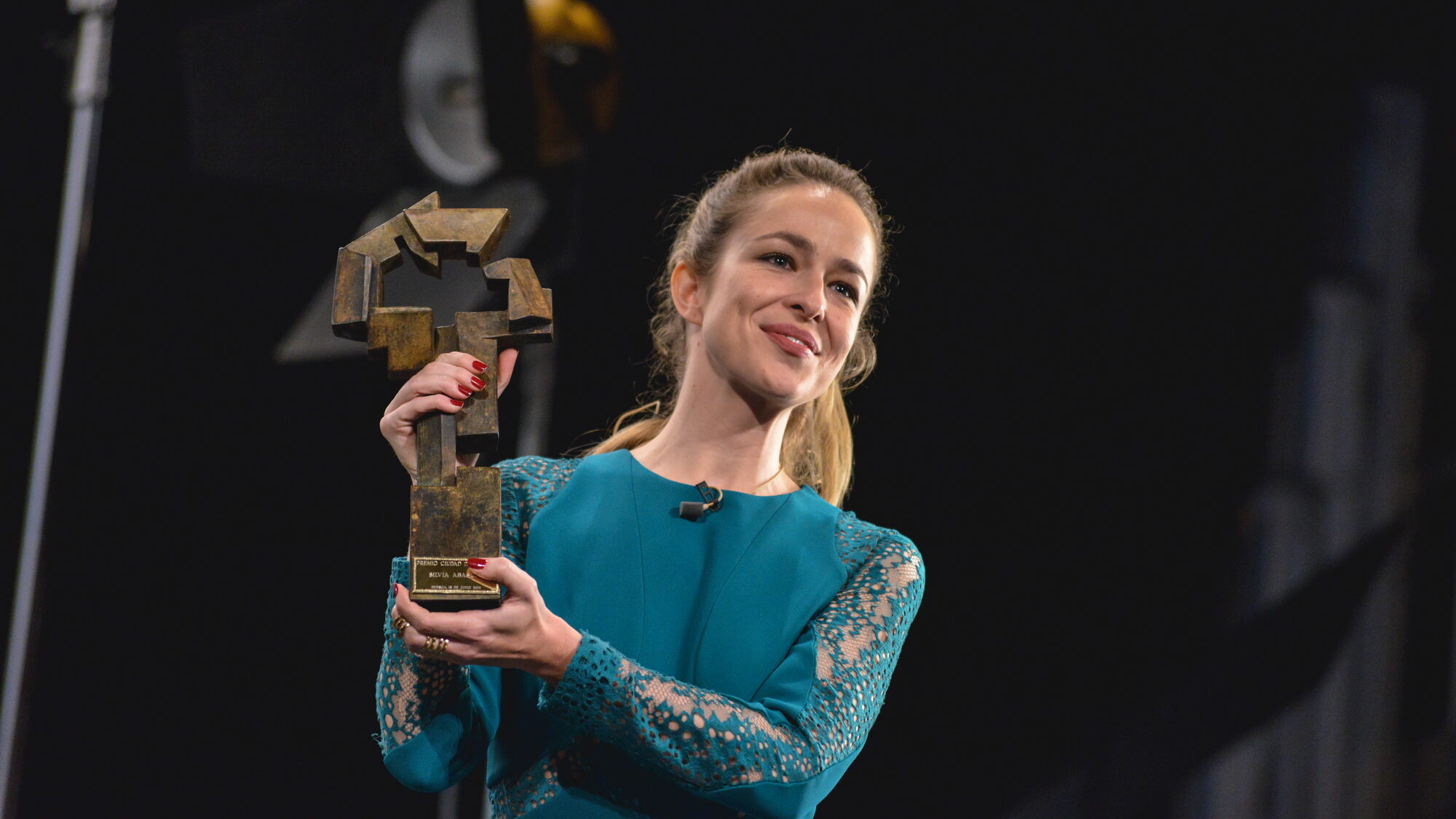 Silvia Abascal, Premio "Ciudad de Huesca" 2015 (Foto: Jorge Dueso)