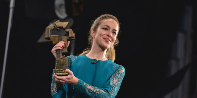Silvia Abascal, Premio "Ciudad de Huesca" 2015 (Foto: Jorge Dueso)